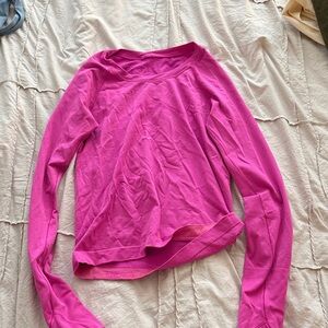lululemon athletica Vibrant Pink Long Sleeve Top